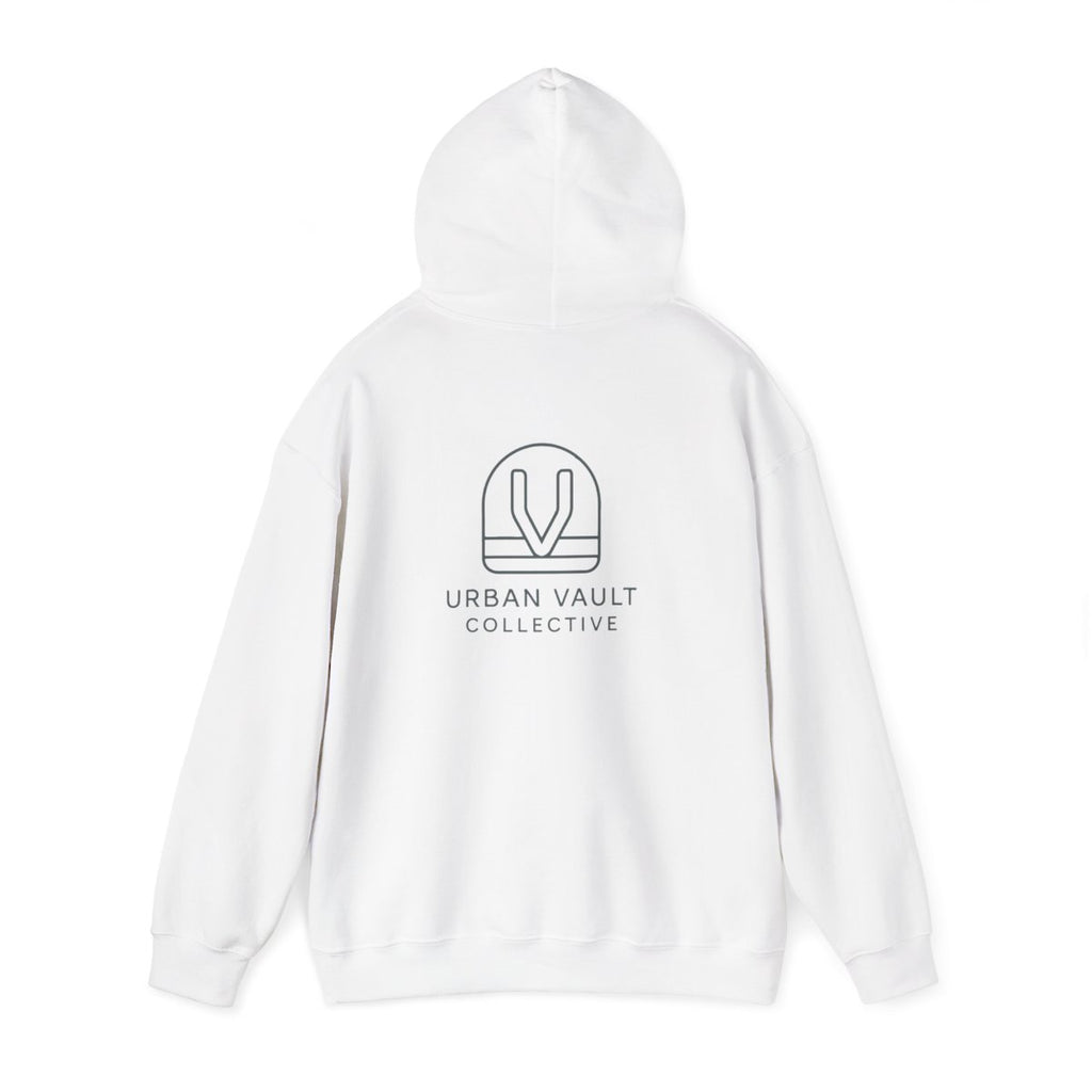 Urban Vault Collective Logo Hoodie — Minimal Pullover