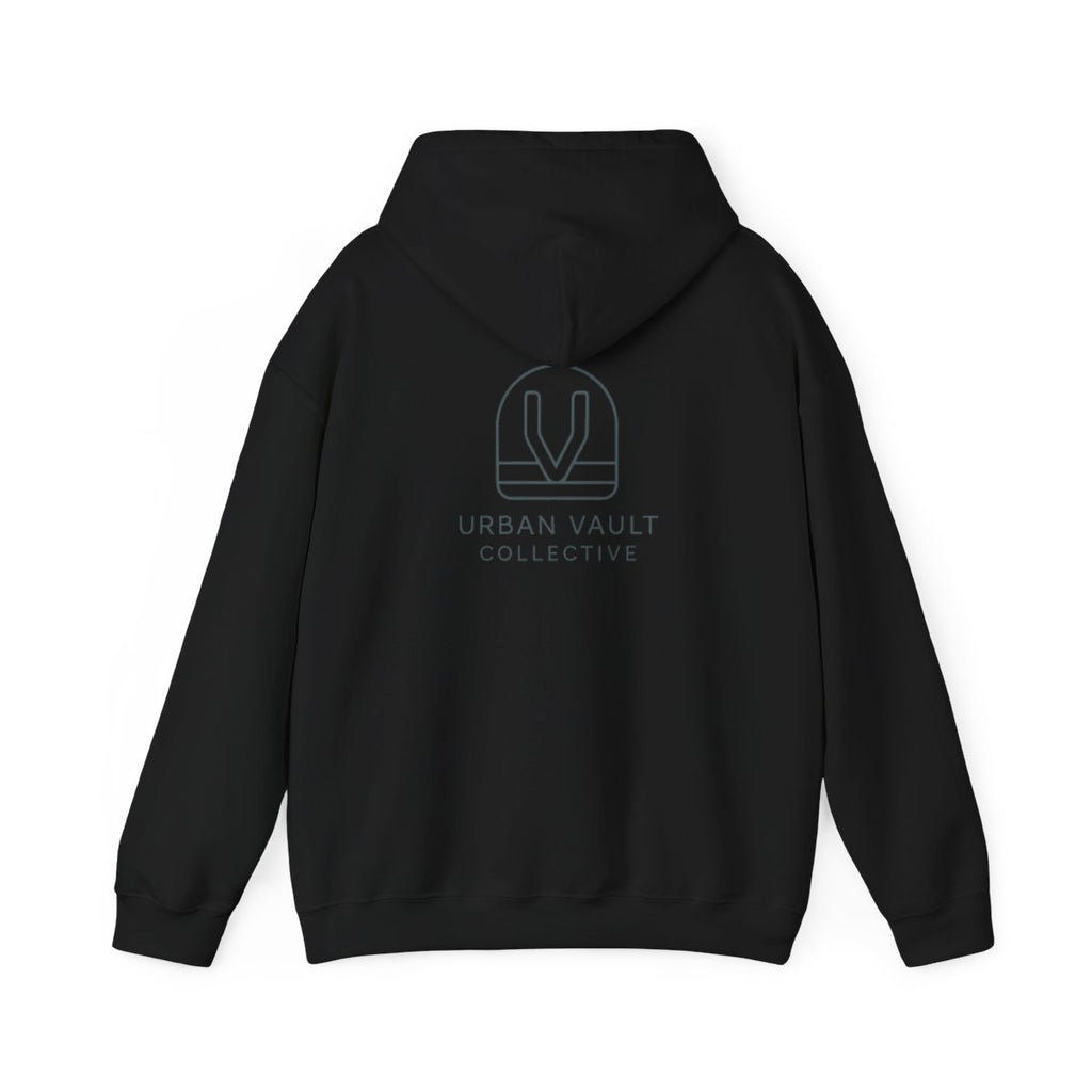 Urban Vault Collective Logo Hoodie — Minimal Pullover