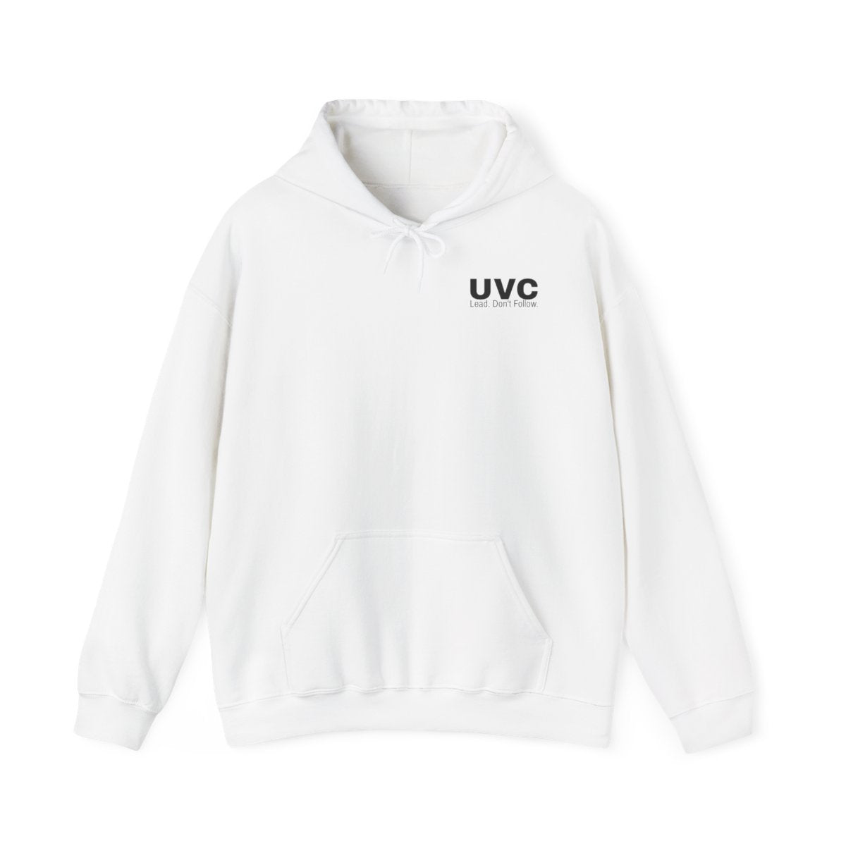 Urban Vault Wolf Logo Hoodie — Minimal Streetwear Pullover