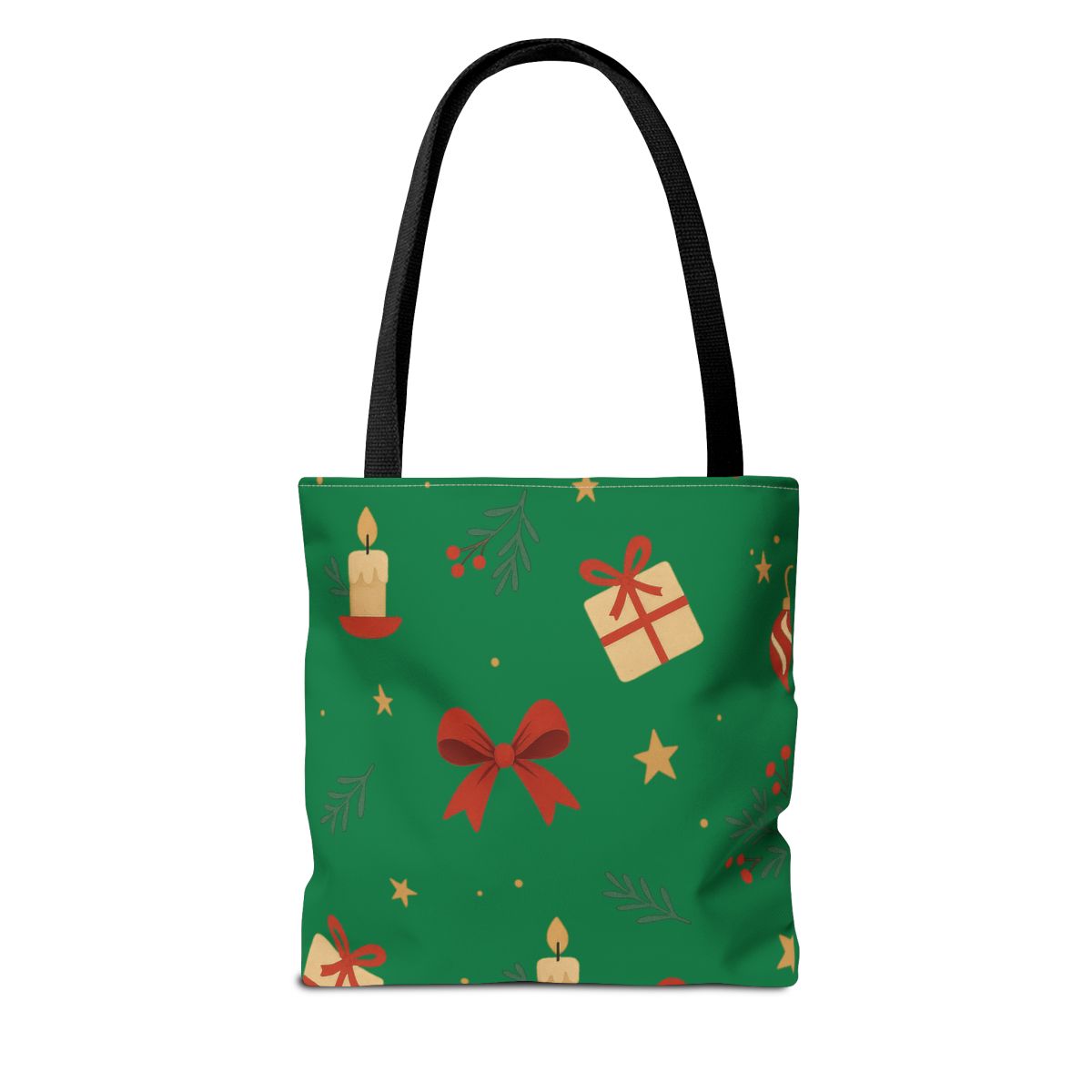 Christmas Tote Bag — 'Peace. Joy. Love.' Holiday Gift Tote