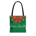 Christmas Tote Bag — 'Peace. Joy. Love.' Holiday Gift Tote